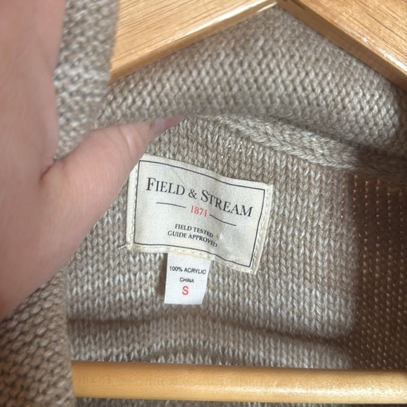 Field & Stream Brown Ombré Knit Sweater Cardigan Size Small Oversized - Picture 6 of 10